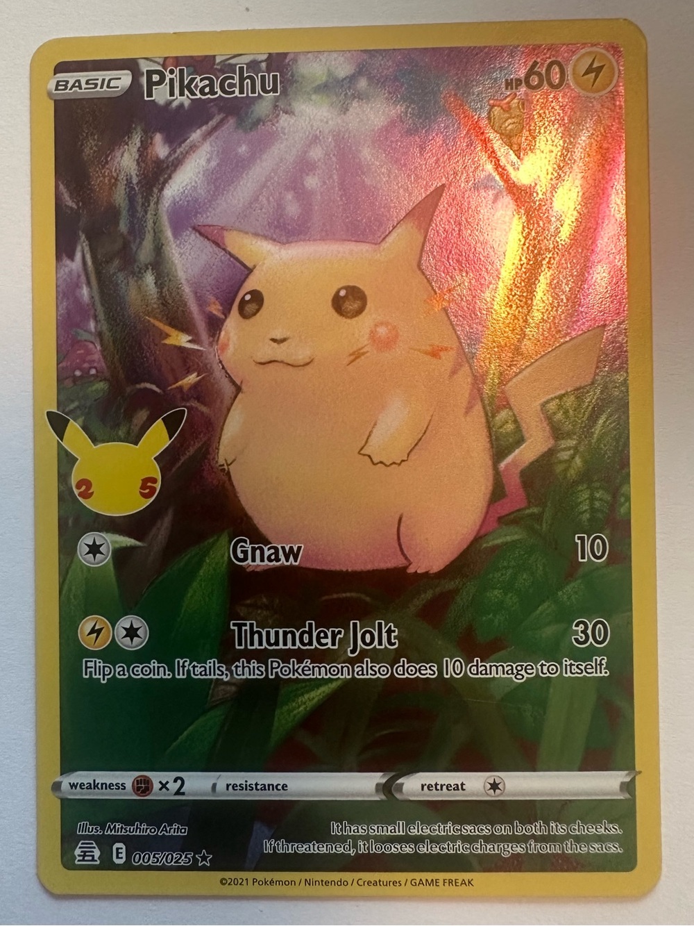 Pokemon - Pikachu (#005) Full Art